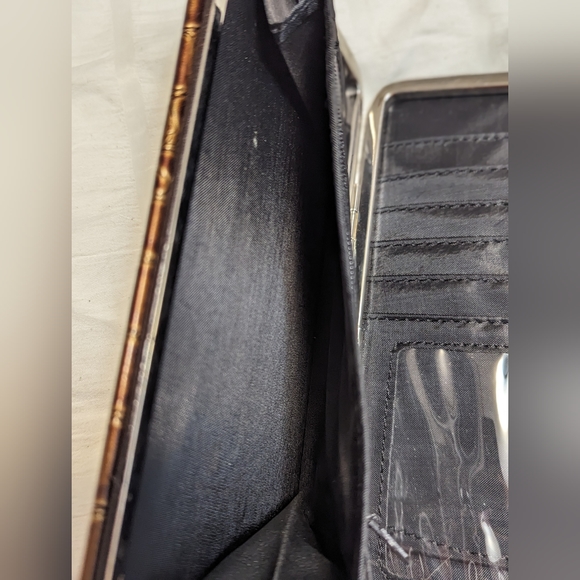 Unbranded Clutch Wallet Brown w/cross - Picture 3 of 5